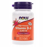 Vitamin D-3 2000IU, 240 капс Now